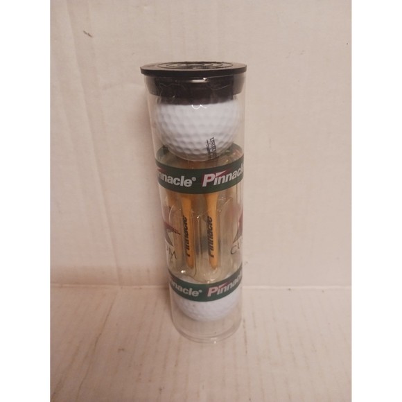 (2) Pinnacle gold distance golf balls + 6 tees-NEW Harland custom golf kit - Picture 2 of 3